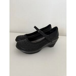 JBU by Jambu Alicante Womens Perforated Mary Jane Wedge Pump Clog Shoes Size 10